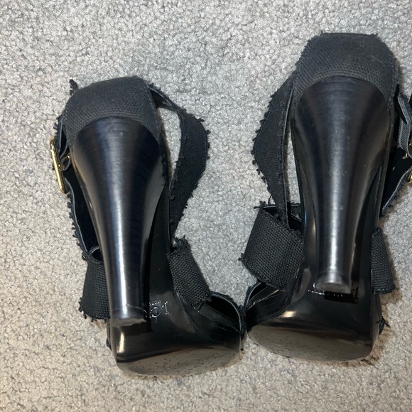 J. Crew Size 8 Women’s Agnyss Platform Sandal Elastic Fabric Open Toe Heel - Picture 10 of 14